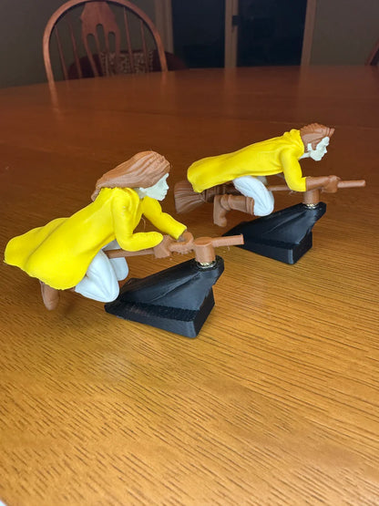 Flying Broomstick Dashboard Spin Ornament