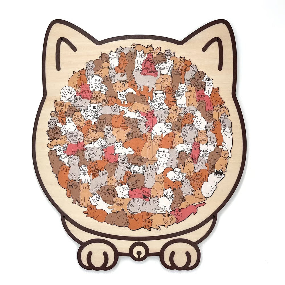 Charming Cat Puzzle Art