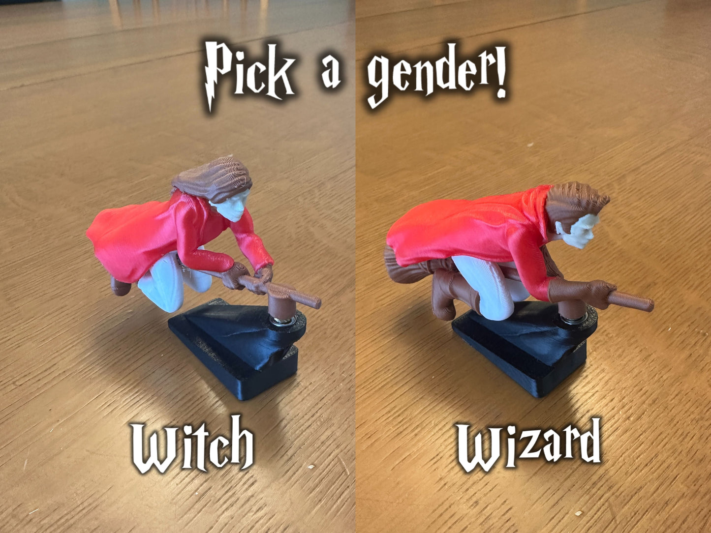 Flying Broomstick Dashboard Spin Ornament