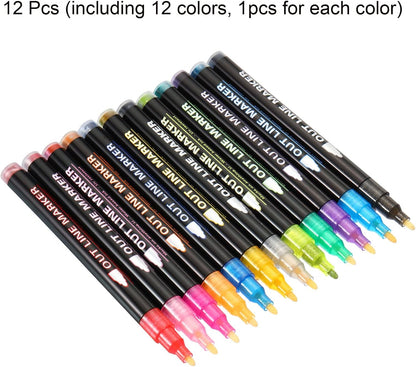 Magical Metallic Art Pens 12 pcs