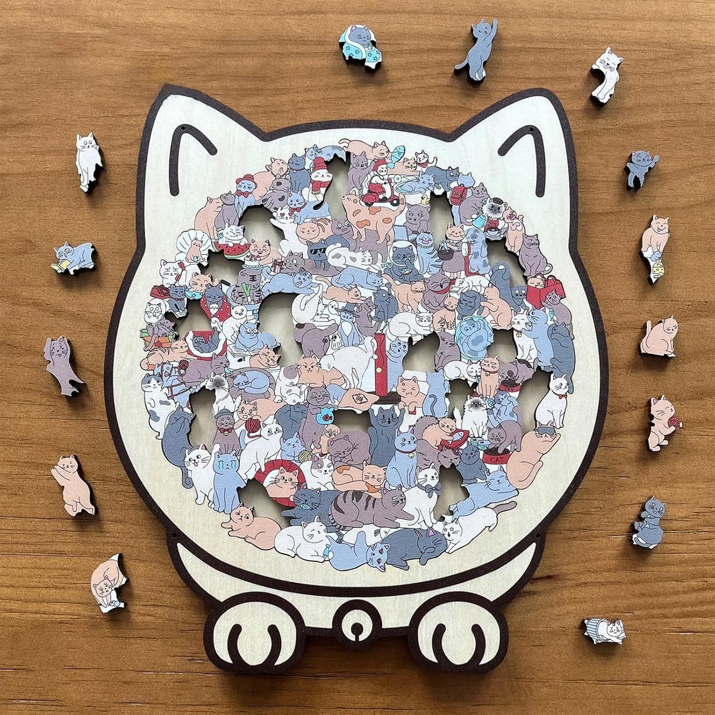 Charming Cat Puzzle Art