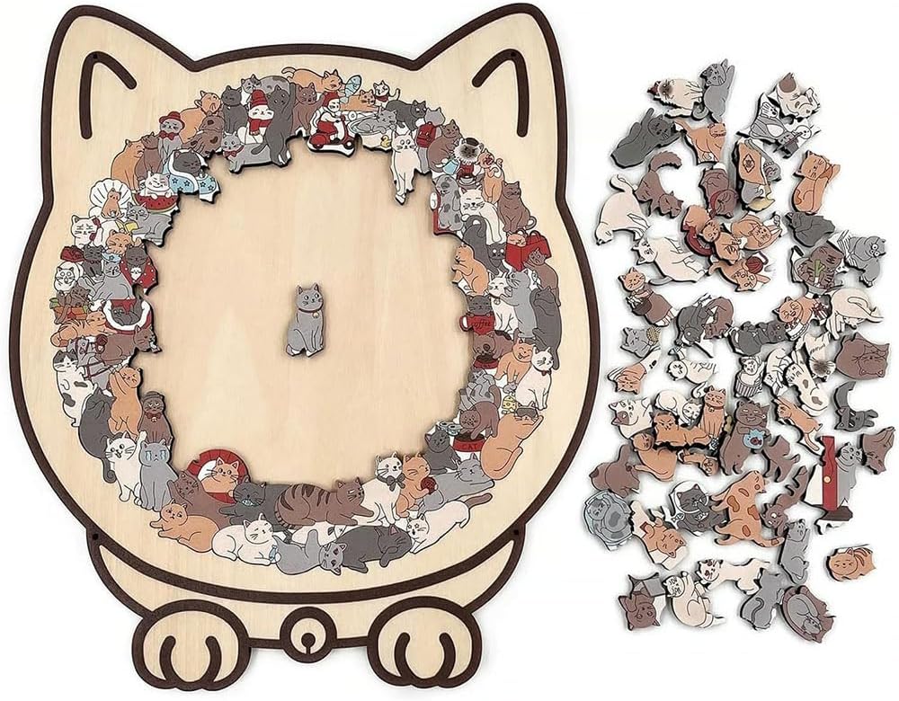 Charming Cat Puzzle Art