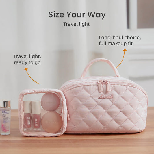Chic Puffer Makeup Organizer