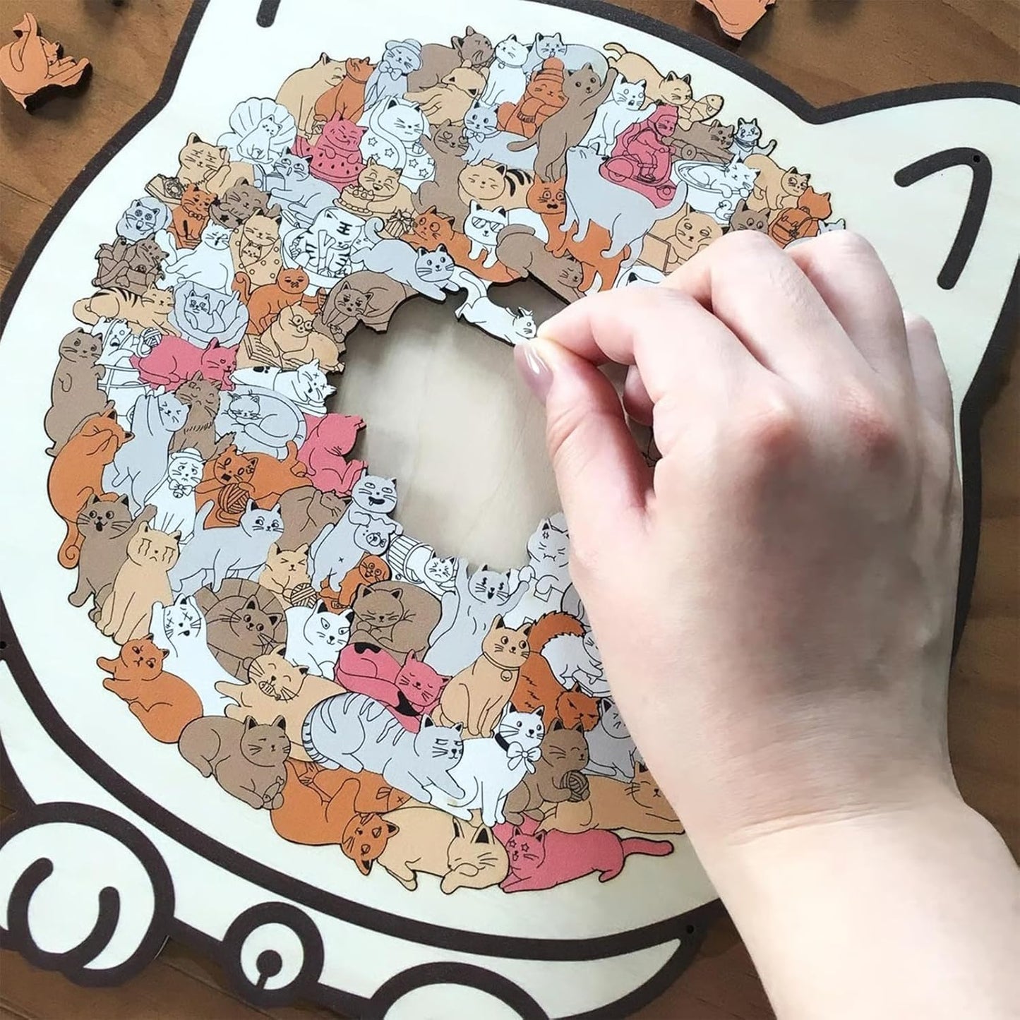 Charming Cat Puzzle Art
