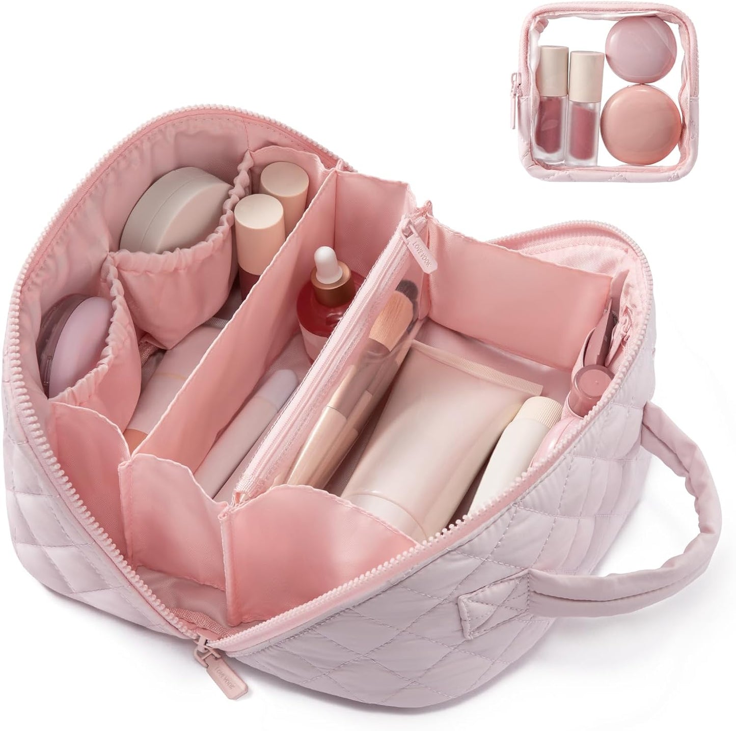 Chic Puffer Makeup Organizer