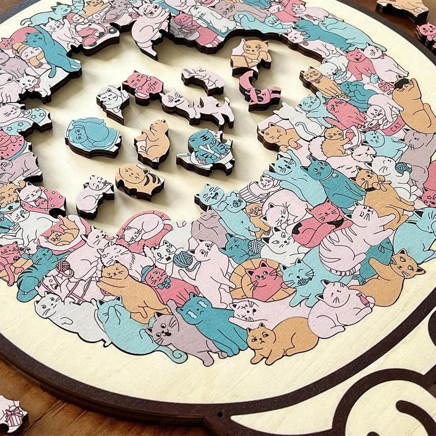 Charming Cat Puzzle Art