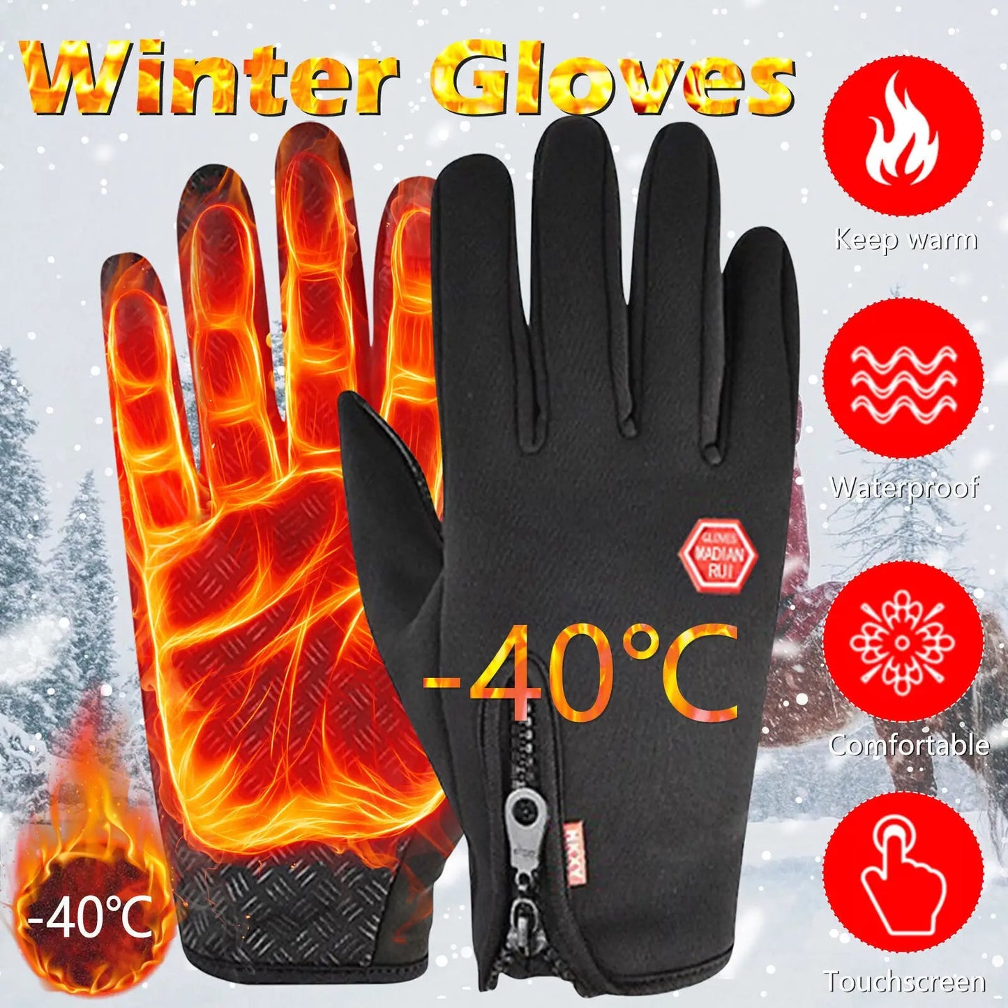 Cozy Touchscreen Winter Gloves