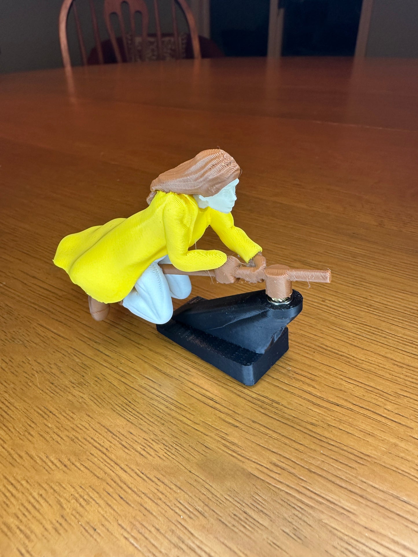 Flying Broomstick Dashboard Spin Ornament