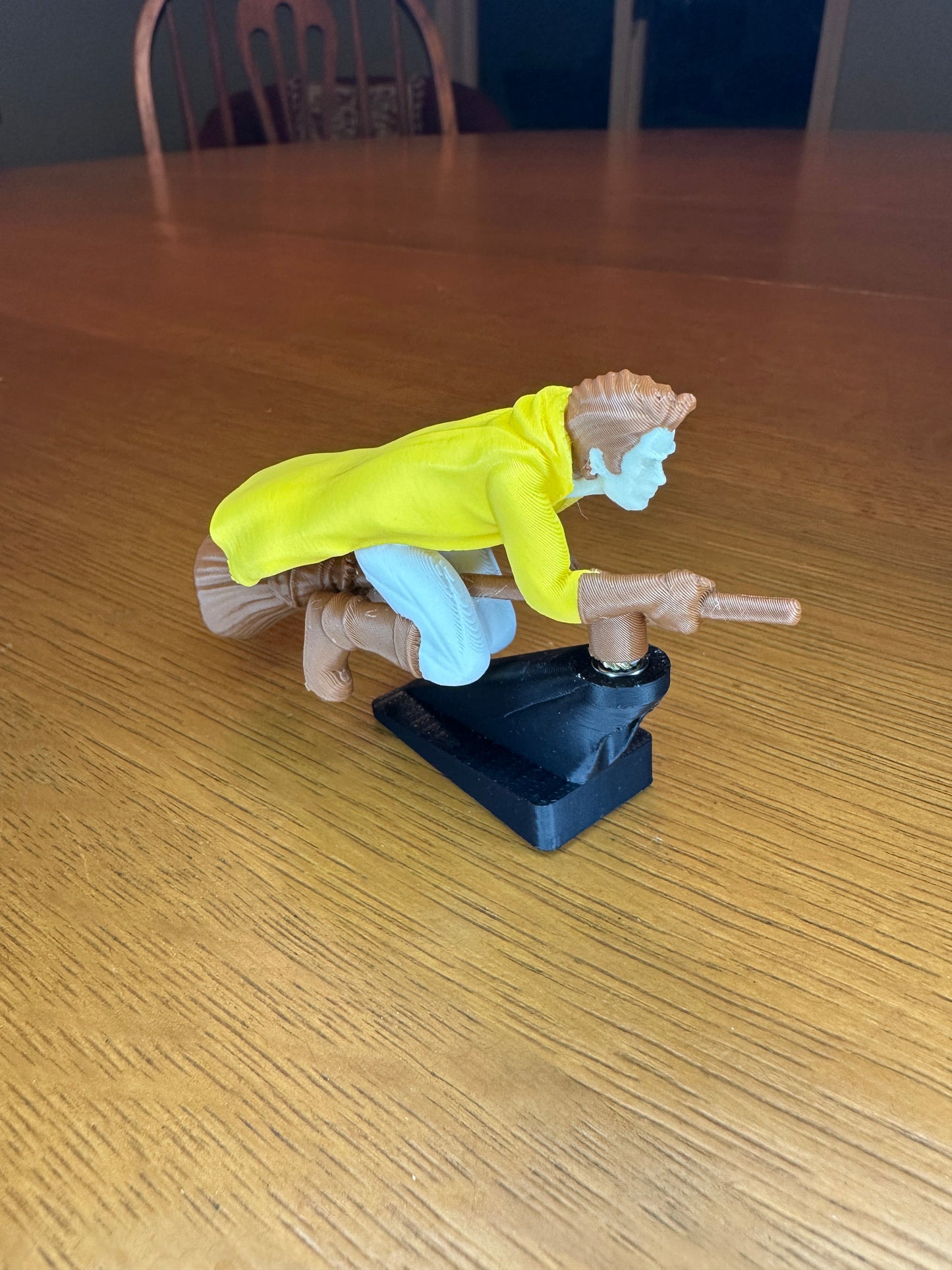 Flying Broomstick Dashboard Spin Ornament